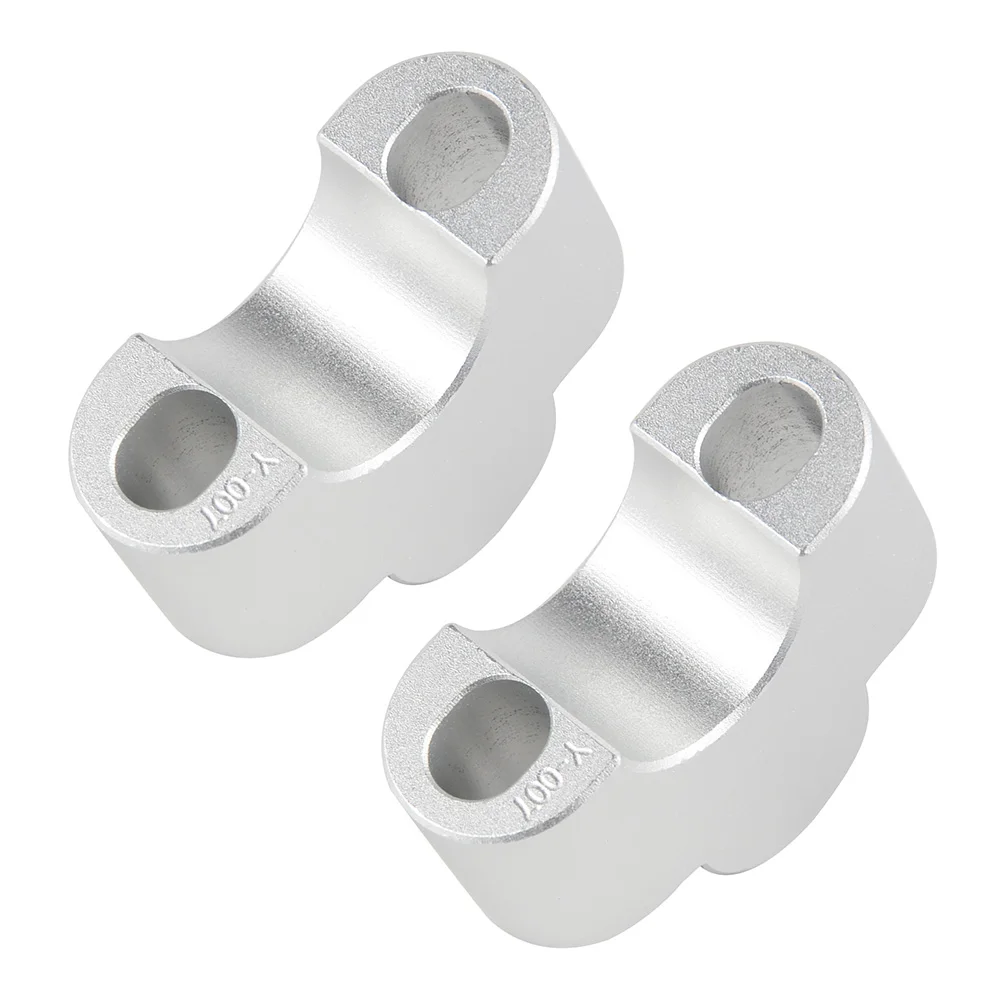 H2CNC Handlebar Risers Clamp Mounts Extend Handle Bar Lifter Adapters Bracket Kit 25MM UP For Yamaha MT07 MT-07 FZ07 2014-2017