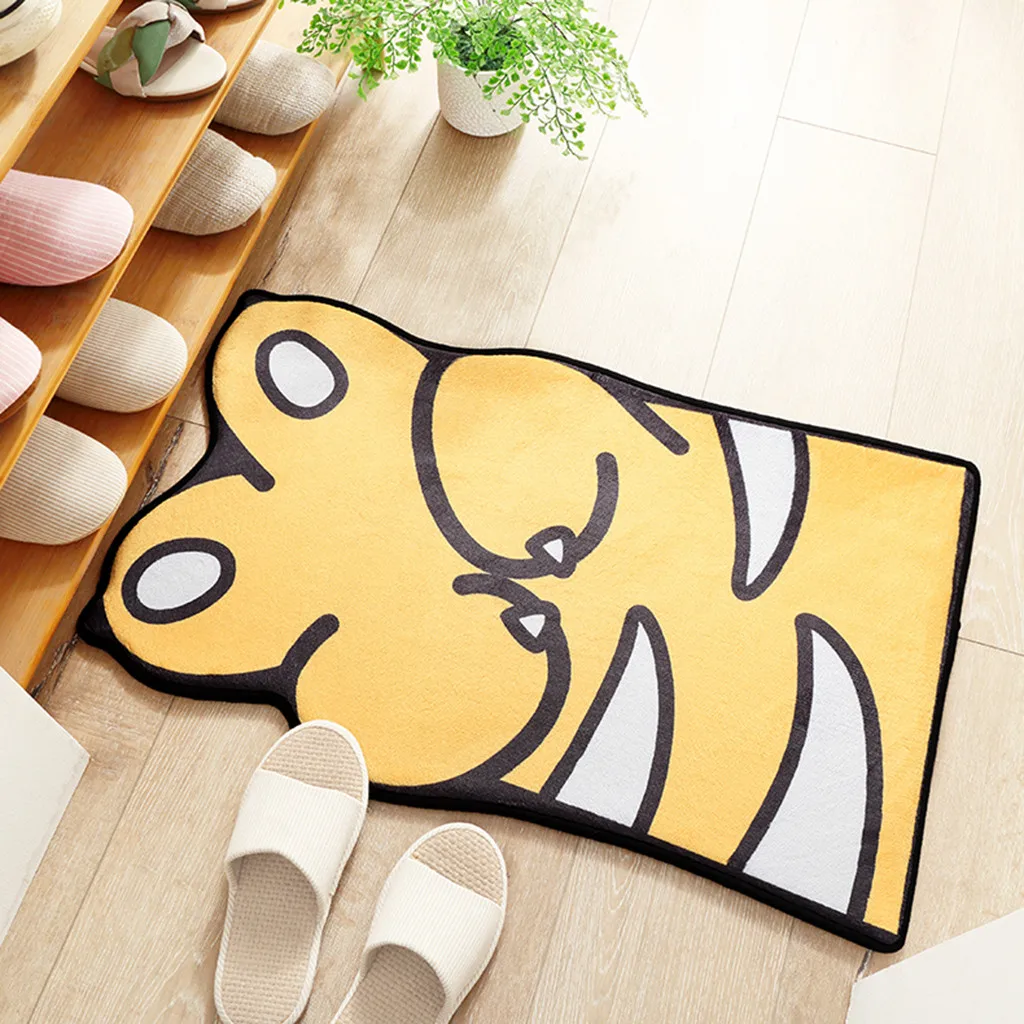 Мультяшные животные коврики для ванной комнаты, водопоглощающие Противоскользящие коврики для ванной