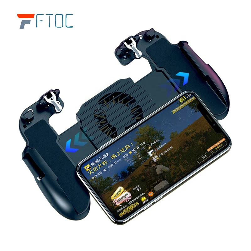 

PUBG Mobile Phone Trigger L1R1 Fire Button Gamepad Shooter Game Joystick Controller Handle Cooler Fan For IOS Android Phone