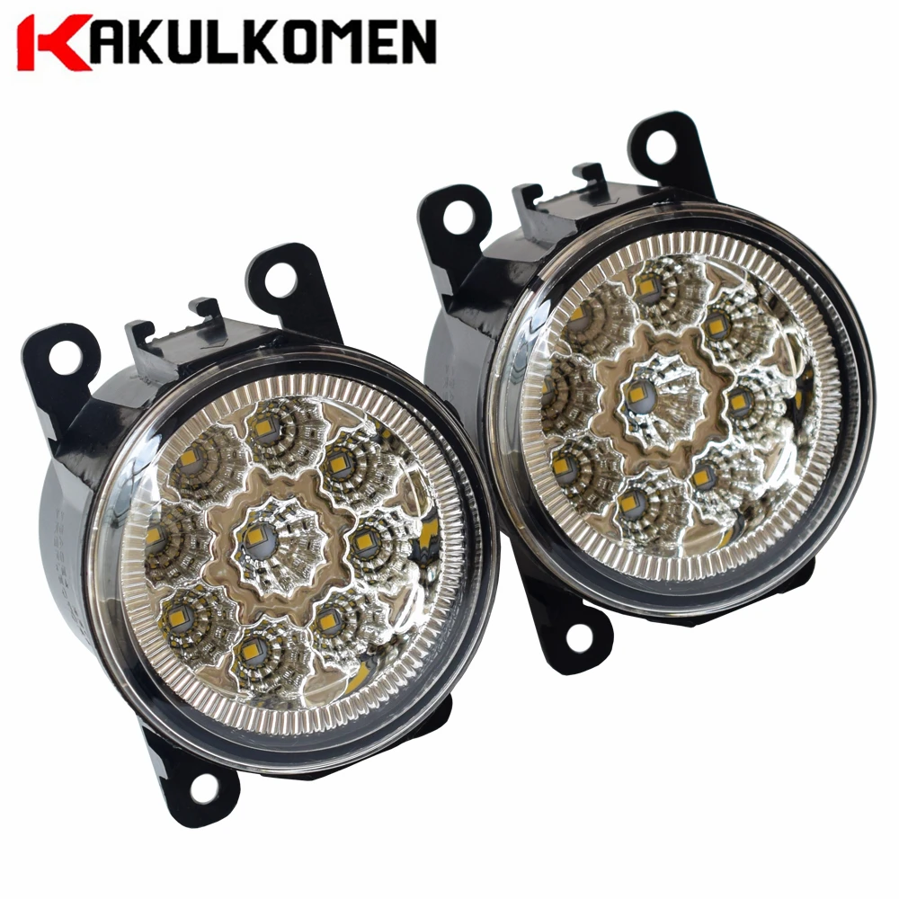 

Car DRL Daytime Running Light 90mm Round Fog Lights For Ford EcoSport 2013-2017 LED Fog Lamp Light 9W 12V 6000K White