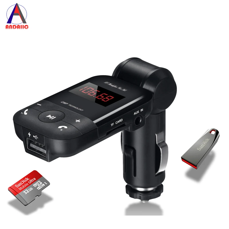 

Bluetooth Speaker Bluetooth Transmitter Car Charger USB Fast charging In-Car A2DP Hands-Free Calling for iPhone and smartphone