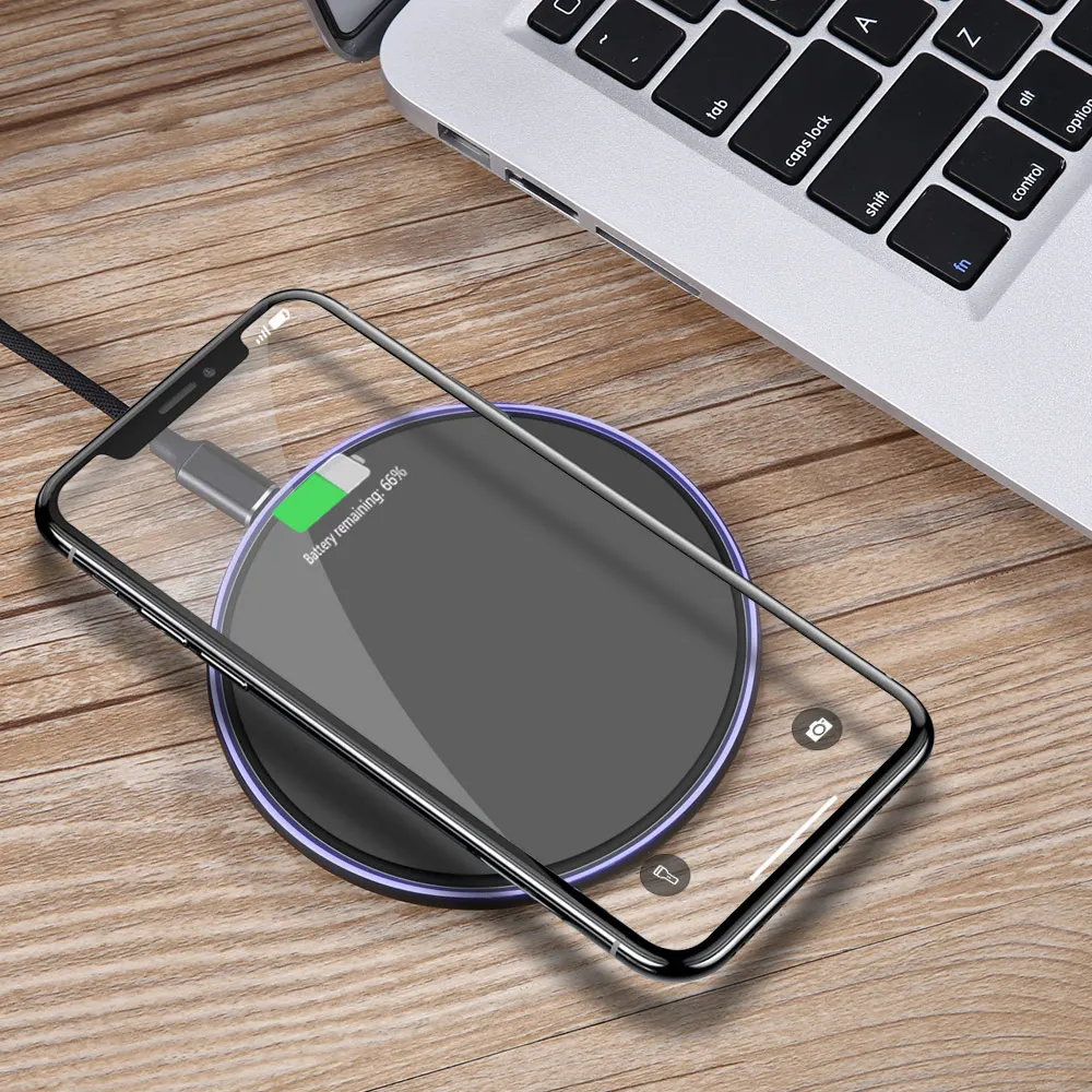 

KISSCASE Wireless Charger Desk Phone Charging for Samsung Note 10 9 8 QI Wireless Charger for iPhone XR XS MAX X 10 Fast Charger