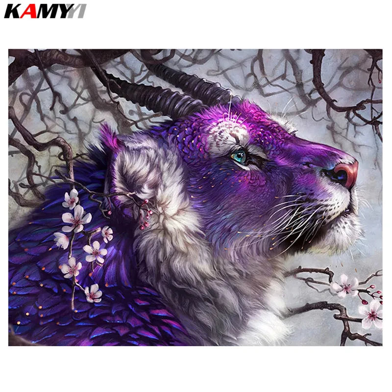 

DIY Animal Diamond Painting Cross Stitch Mosaic Full Square Crystal Diamond Embroidery Sheep Needlework Craft Home decor XY1