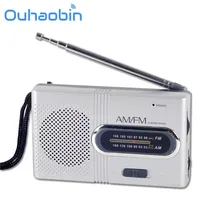 Ouhaobin мини портативный карманный AM/FM телескопическая антенна с питанием от батареи радио приемник Oct 16 Прямая поставка