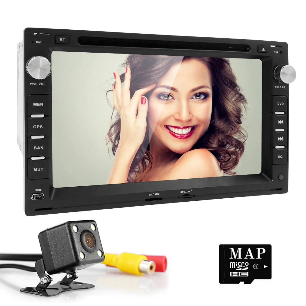 2DIN RDS радио dvd плеер GPS навигация подходит для VW Volkswagen Passat Jetta CITI CHICO TRANSPORTER T5 Golf Polo | Отзывы и видеообзор