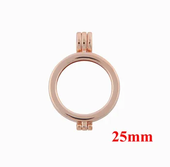 

Cheaper Price 25mm Alloy Plain Coin Holder for Small Disc Coin fit My Coin Jewelry 1pcs