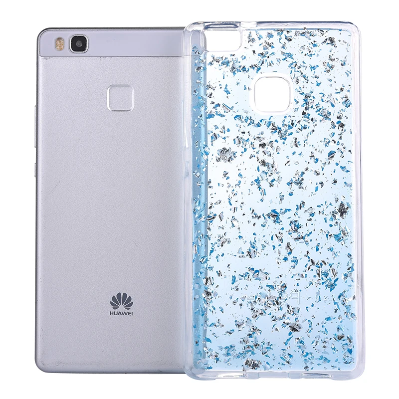 Glitter shining flakes silicone case huawei P9 Lite,P10 Lite (12)