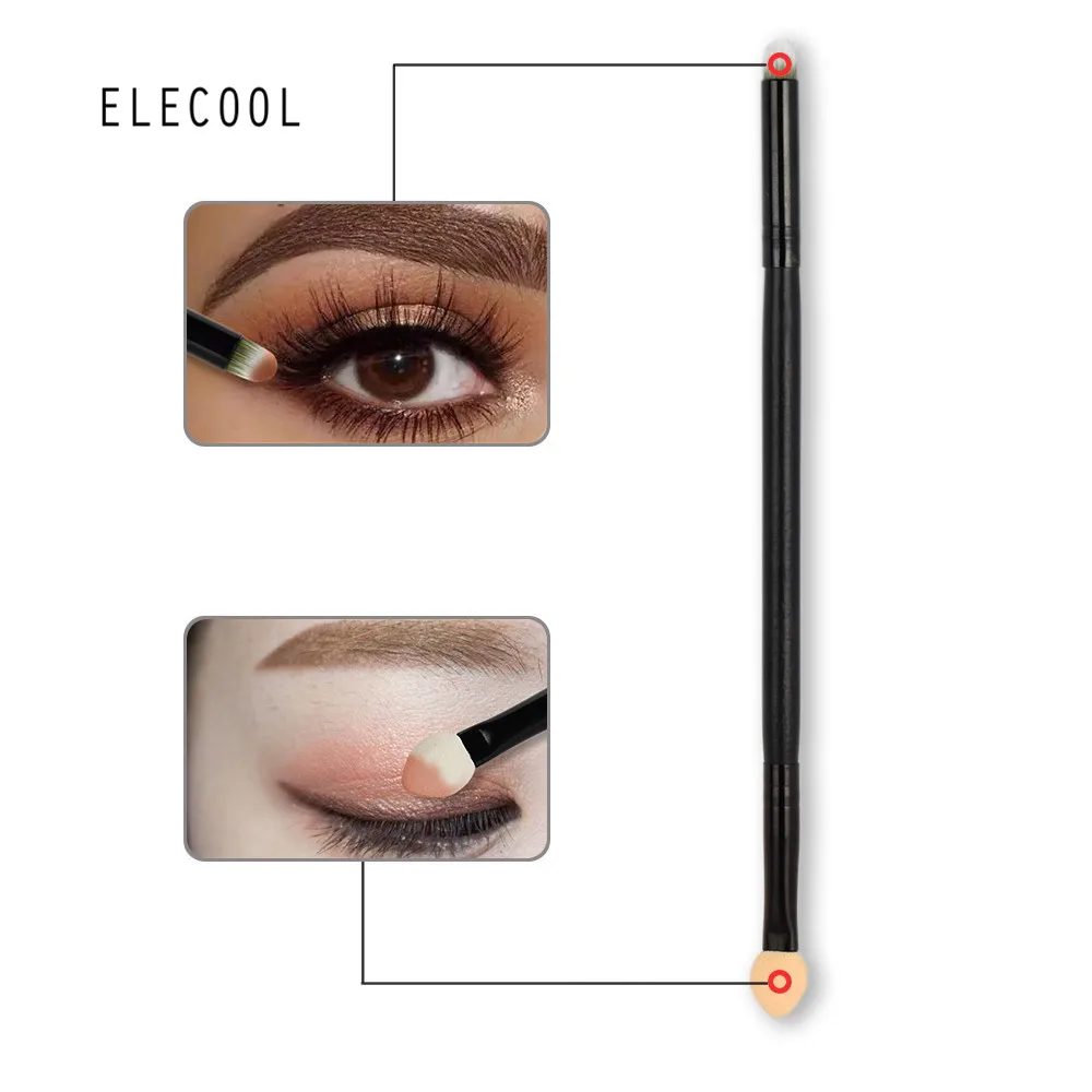 

ELECOOL 5pcs Double Head Eyeshadow Brushes For Eye Shadow Sponge Soft Eyelashes Elegant Single maquillaje profesional