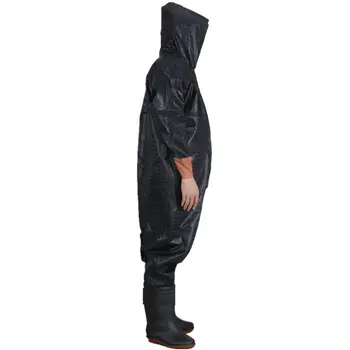 

High-Jump Full Body Fishing Waders Feather Pattern 0.6mm PVC Waterproof Breathable Catches Overalls for Fish Joint Sewer Overall