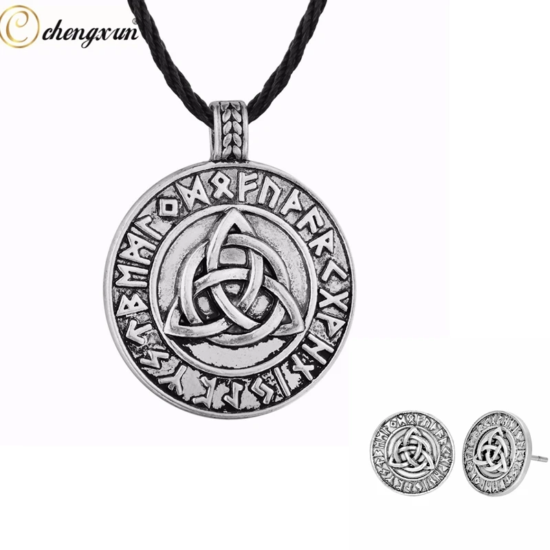 

CHENGXUN Viking Necklace Jewelry for Men Unisex Punk Cool Gift North Slavic Pendant Necklace Vintage Set Gift