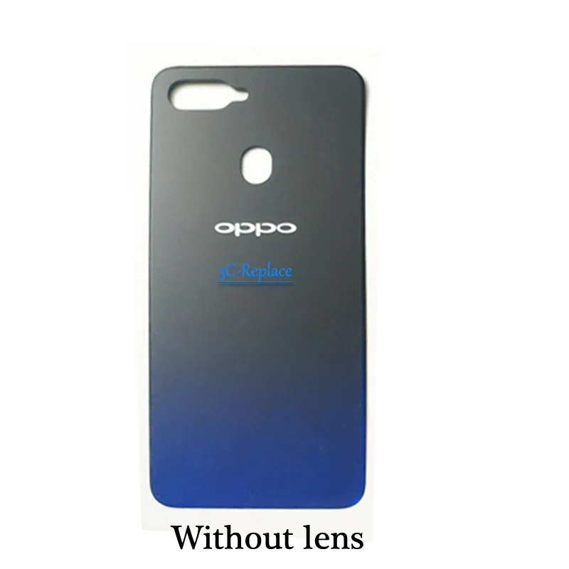 Высокое качество фиолетовый/красный/синий/черный 6,3 дюймов для Oppo F9/Oppo F9 Pro задняя крышка батарейного отсека Дверь Корпус Задняя стеклянная часть