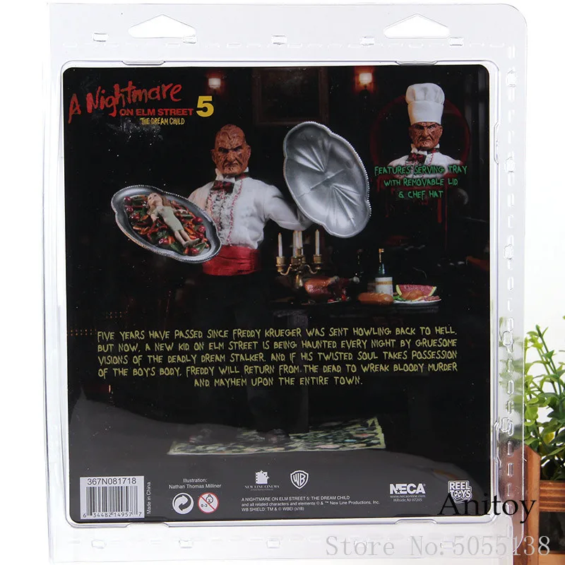 NECA "Кошмар на улице Вязов" Фредди Крюгер Chef Edition ПВХ фигурка коллекционная игрушка " 19 см