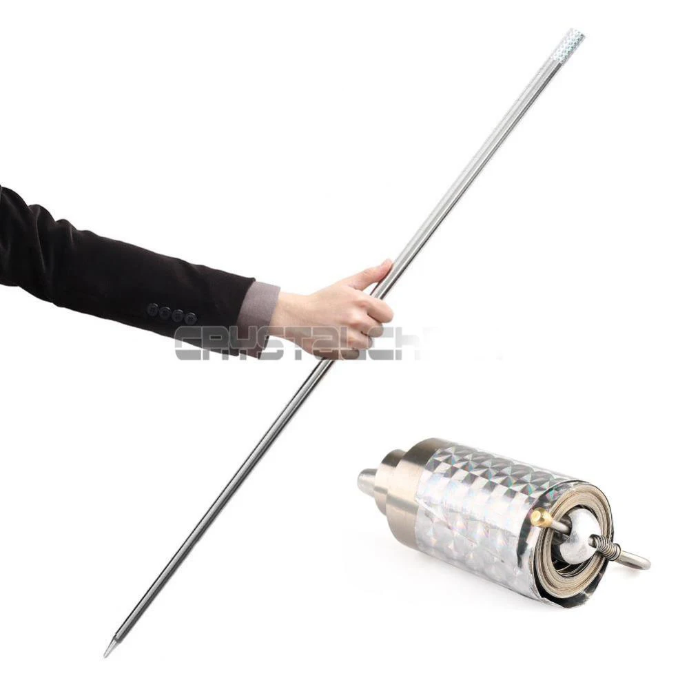 Новый Фантастический Прочный тихий свет вес Pro волшебные фокусы трость металл