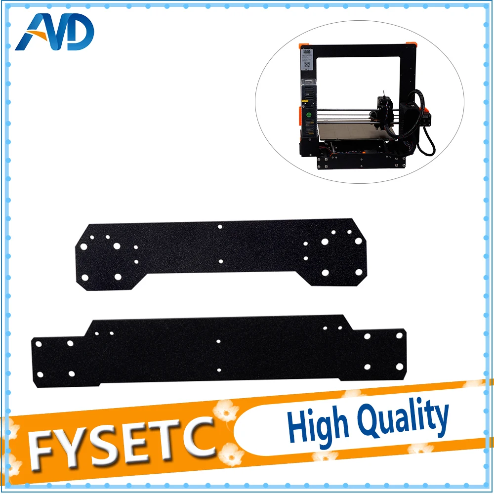 Cloned Original Prusa i3 MK3 Aluminum Alloy Front With Rear Plate Set