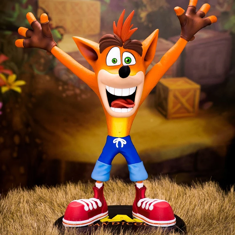 

22 cm Anime Gioco Crash Bandicoot Statua Action Figure Toy Doll PVC Figurine Collection Modello Brinquedos Figurals Regalo