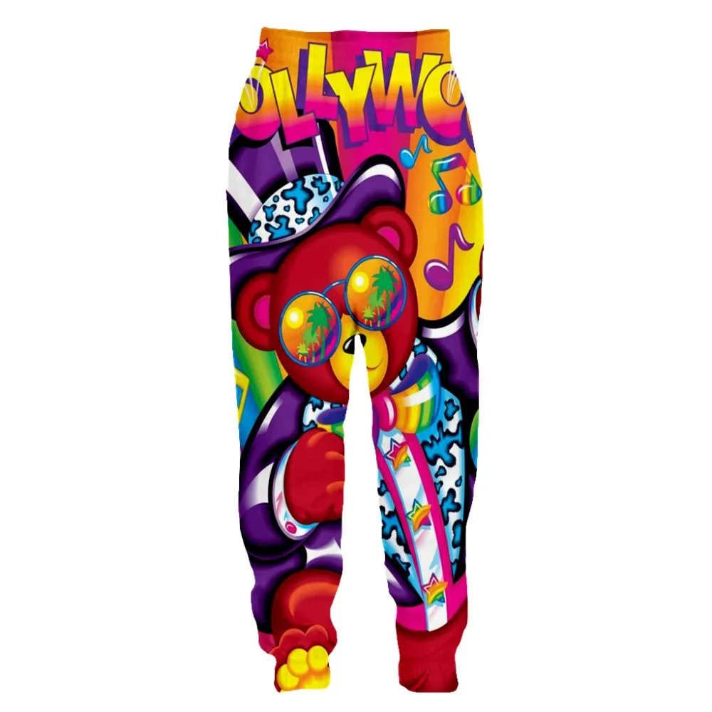 

PLstar Cosmos 2019 New Funny Cartoon Men/Women Casual Pants Hollywood Bear Printed Long Sweatpants Joggers 5XL Dropshipping