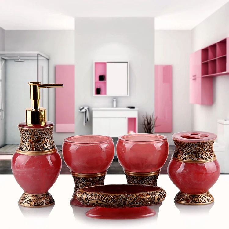 

8colors European Style Resin Bathroom Accessories Set Love Gifts Home Decoration Wedding Gift Love Creative Valentine Gifts