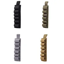 

Tactical Pouch Outdoor Portable 6 Round Buttstock Shell Bullet Holder Adhesive Strip Nylon Pouch Ammo Airsoft Hunting Accessor