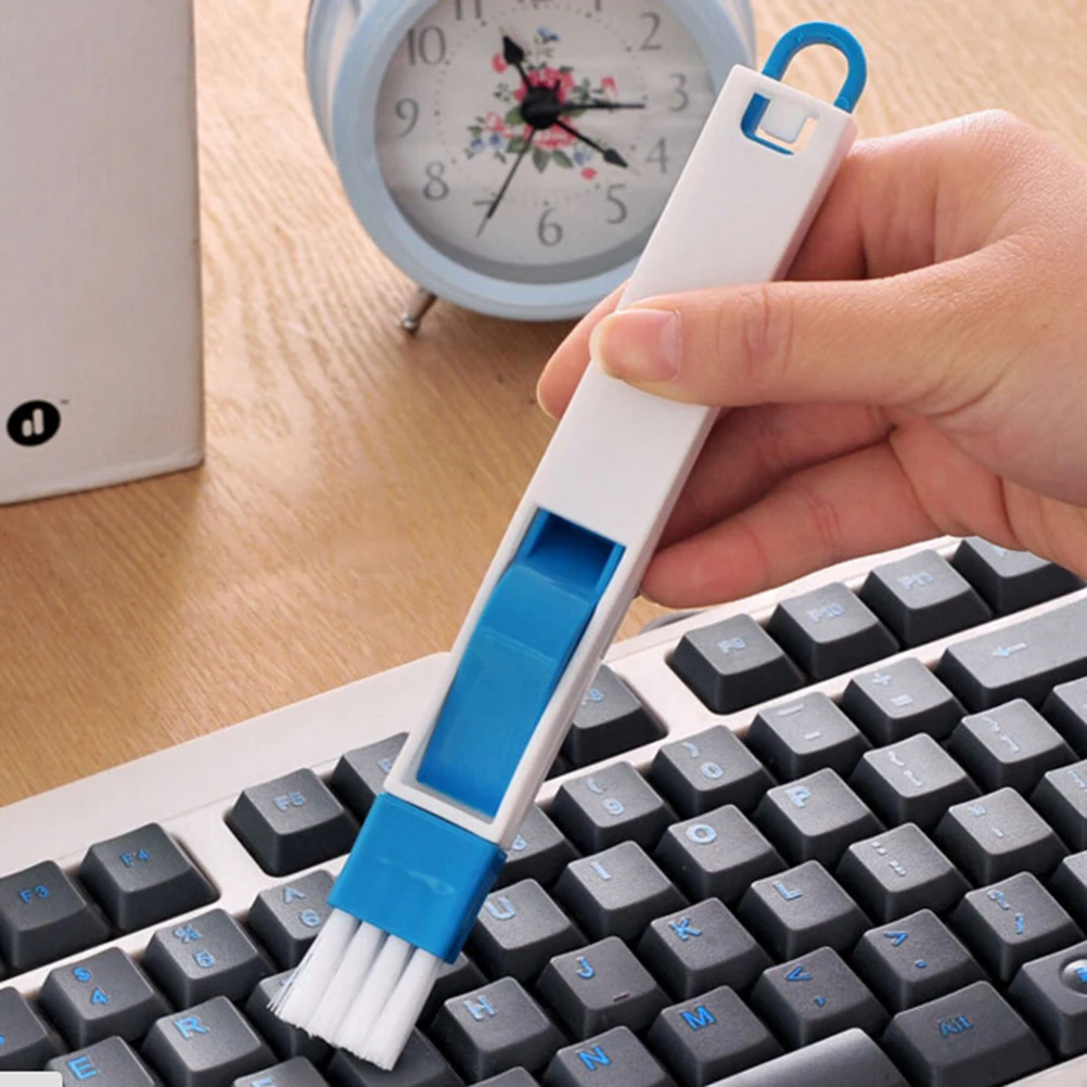 KuZHEN 2 In 1 Polished Window Track Cleaning Brush Keyboard Nook Cranny Dust Shovel Home Cleaner Clean Tools Supplies | Дом и сад