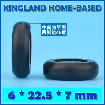 

10 Pcs 6*22.5*7mm POM Nylon Plastic Pulley Injection Molding Pulley For DIY 3D Printer Ball Bearings Plastic Roller Bearings