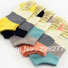 С фабрики, 40 шт = 20 пар ярких цветов, Хлопковые женские носки Модные