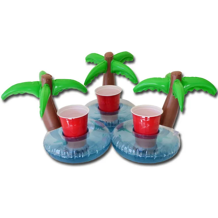 Фламинго милый ПВХ кролик напиток держатель бассейн надувной матрас бассейны Лето Гавайи вечерние детские игрушки подстаканники