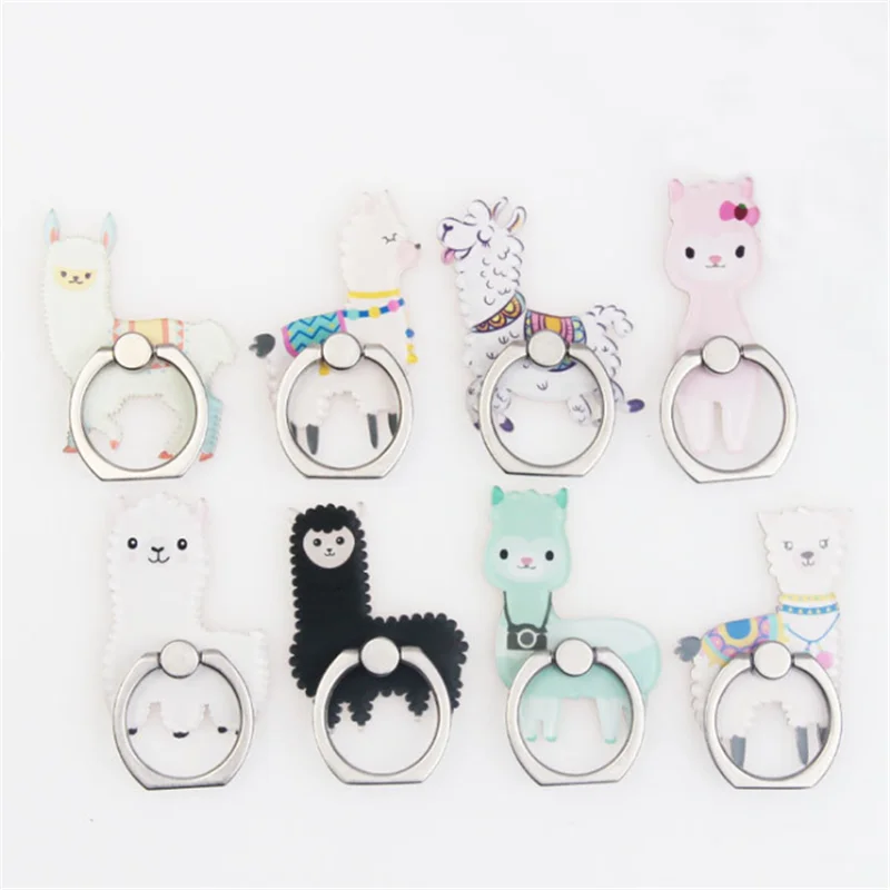 

UVR Universal Stent Mobile Phone Holder Stand Alpaca Finger Ring Magnetic For Cell Smart Phone Stand holder for iphone XS MAX 8