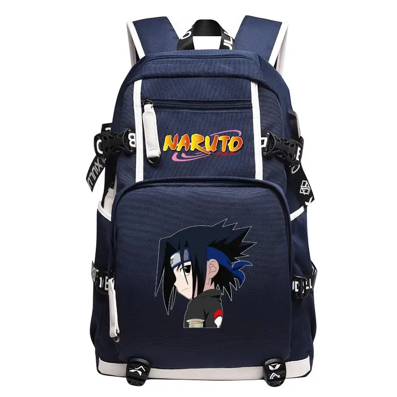 

High-Q Unisex Anime NARUTO Uzumaki Naruto Backpacks Preppy Student NARUTO Sharingan Casual Backpacks Luggage Bags