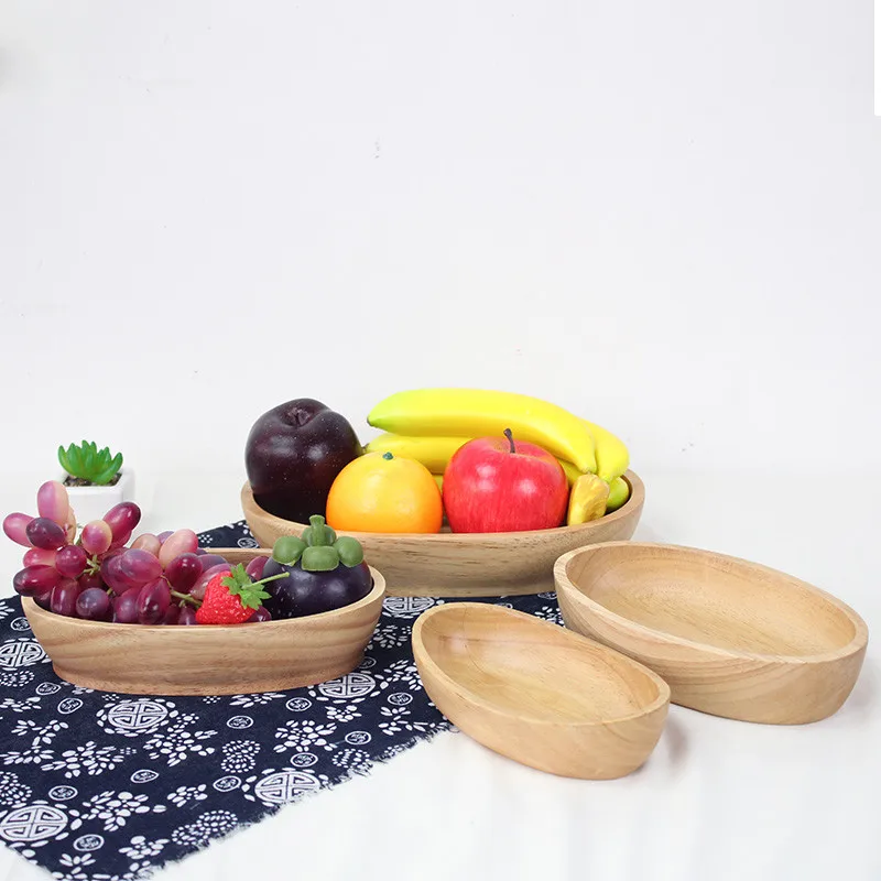 Ship Shape Wooden Bowl Japan Style Dessert/Salad Bowls Cake/Fruits Trays Eco Natural Wood Hotel/Home Use Creative Tableware | Дом и сад