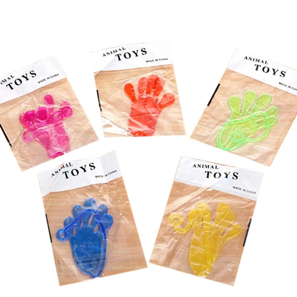 

1 Pc Color Random Elastically Stretchable Sticky Palm Queen Palm Climbing Tricky Entire Toy Hands