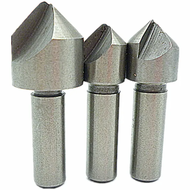 3pcs 90 Degree Drill Press Countersink Set Boring Bit 10mm 12mm 16mm
