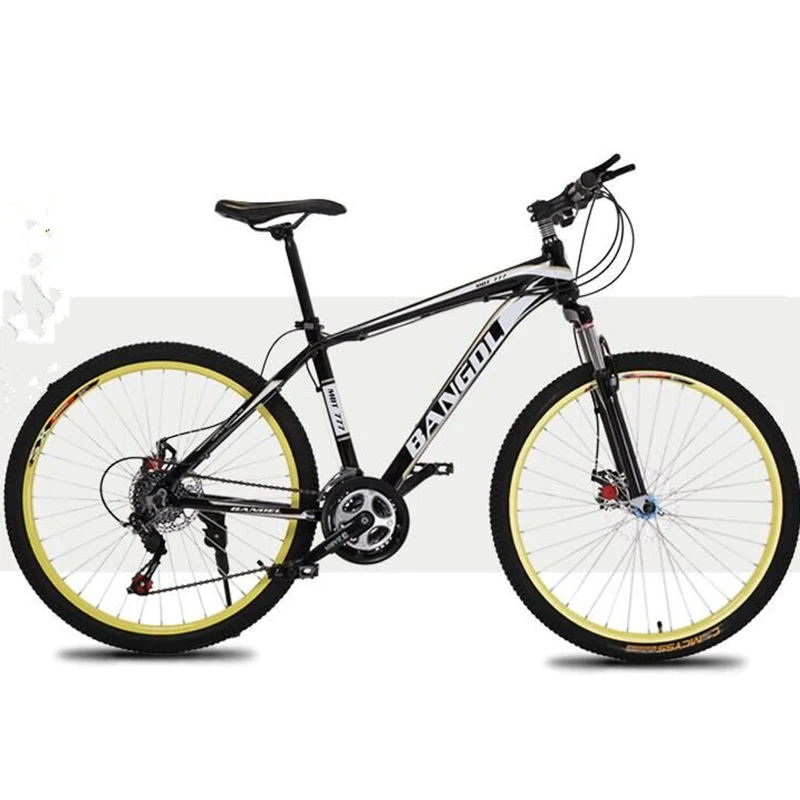 Double Disc Bicycle High Carbon Steel Materials 26 Inches 21 Speed