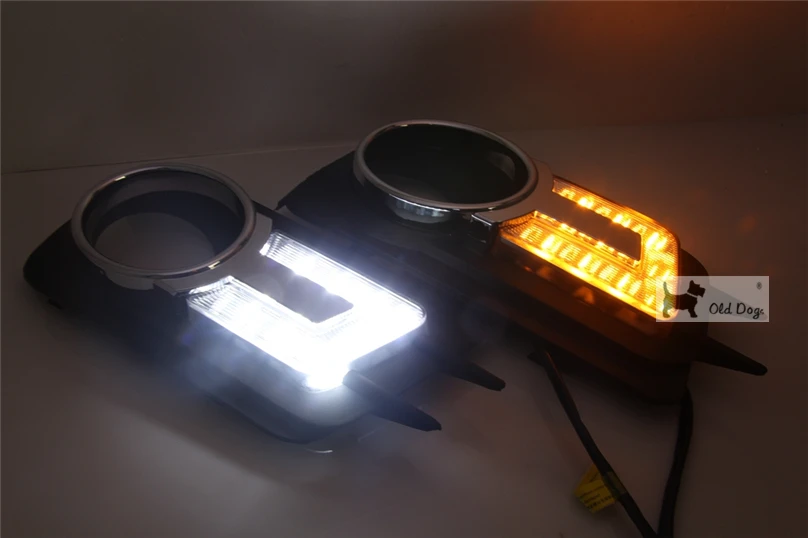 

wholesale car styling For Volkswagen VW Tiguan 2010 2011 2012 LED DRL Daytime Running Light Daylight 12V Fog lamp free shipping