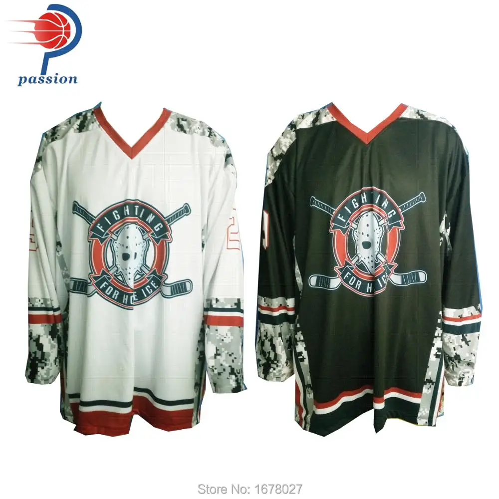 Fully Sublimation Printed Colored High Quality Team Hockey shirtsin