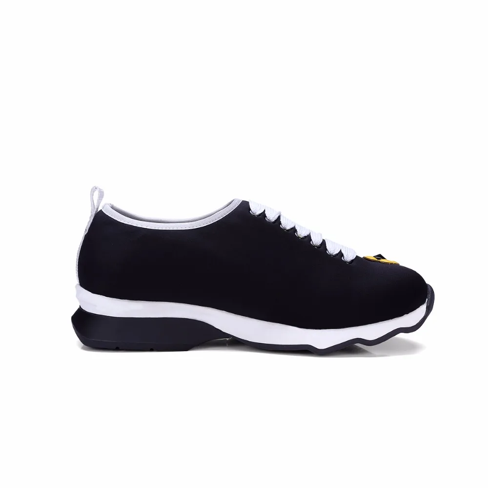 Black Furtado Mujer 2018 Slip Primavera Cruz Casual atado Nuevo Negros Moda Arden Estilo Flores Plataforma Otoño On Zapatos TqRHTwd