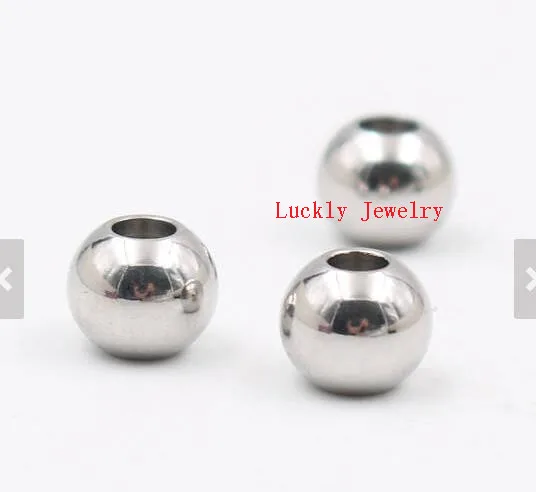 

120pcs Lot Stainless steel ball-is suitable for necklace bracelet DIY handmade accessories Jewelry Finding size 4mm 5mm 6mm 8m