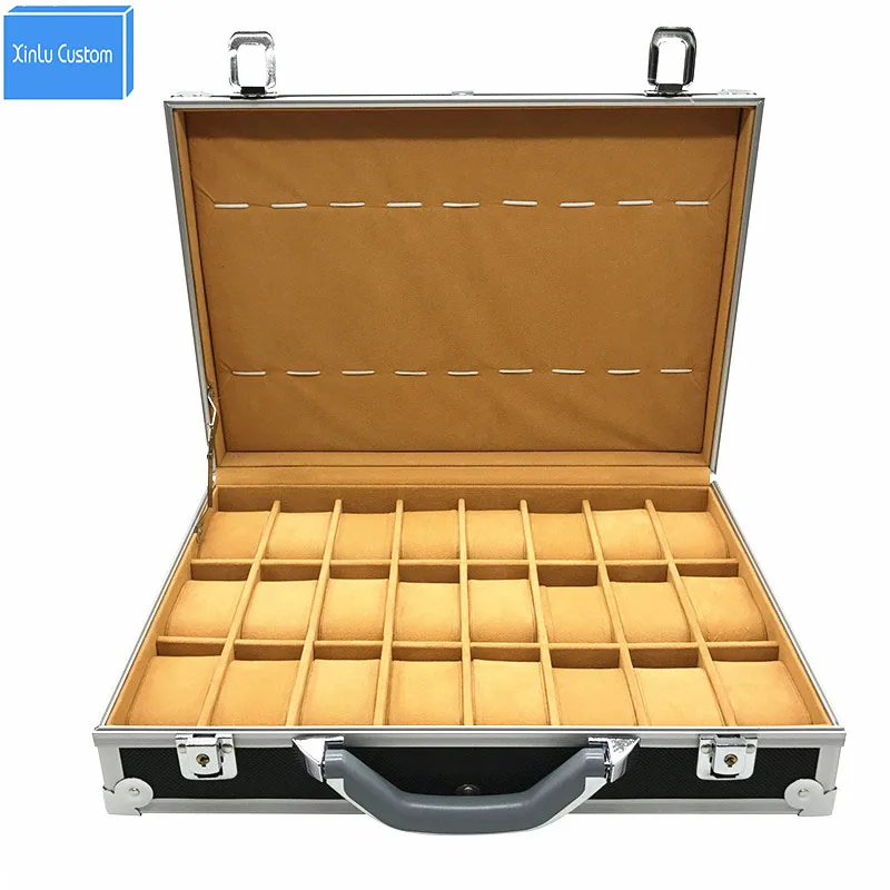 

2020 Wrist Watches Suitcase Casket Aluminum Alloy Case Display Storage Box Watch Organizer Holder Clock Horrloge saat kutusu box