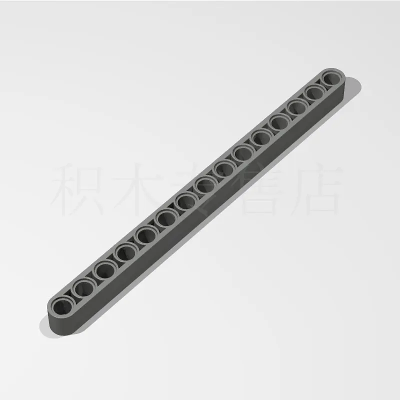Темно-серый 5 шт. маленькая частица 1x15 с отверстием(толстый) совместимый legao 32278 64871 части для вставки строительные блоки игрушки - Цвет: Темно-серый