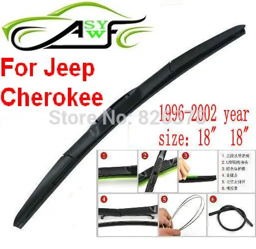Free shipping car wiper blade for Jeep Cherokee Size 18" 18" Soft