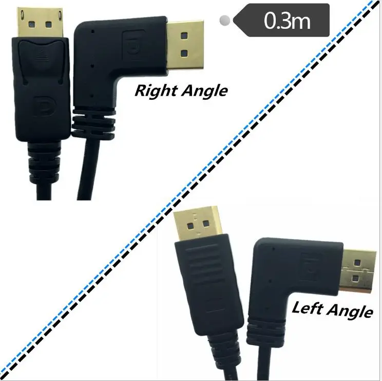 Позолоченные 90 градусов локоть DP линия HD DisplayPort кабель адаптера TV monitor цифровая