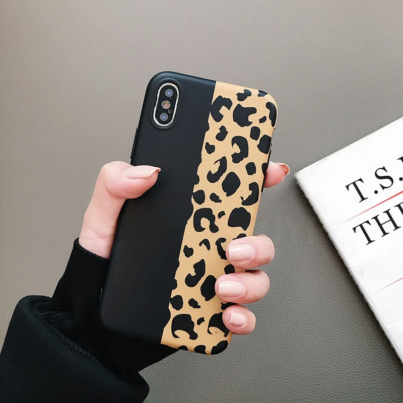 Fashion Colorful Leopard Print Phone Case For iphone XS Max XR X Case For iphone 6 6s 7 8 plus Back Cover Luxury Soft Cases Capa