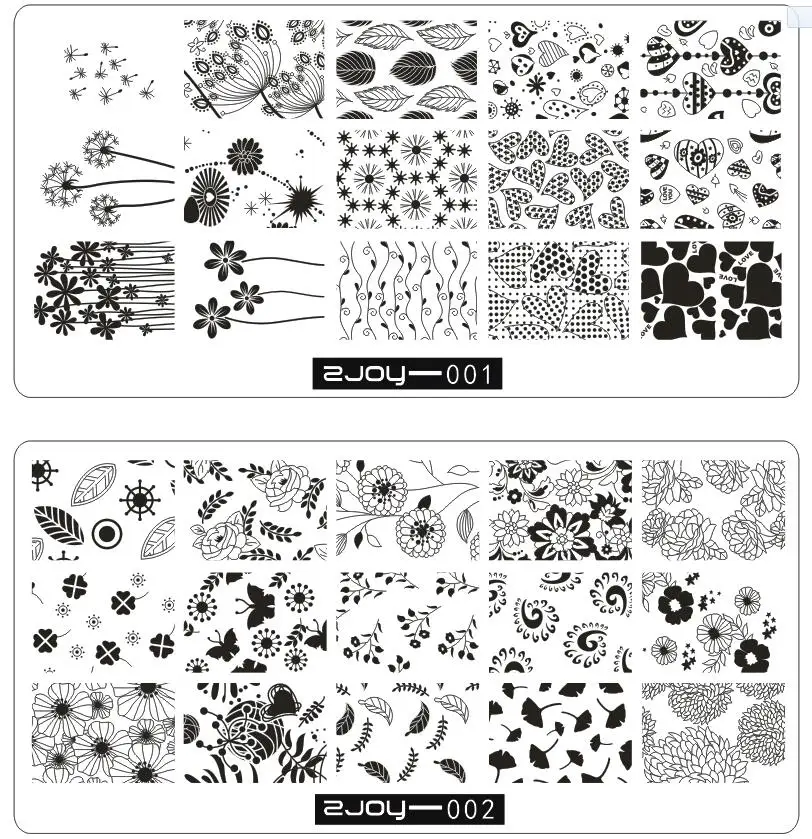 1 шт. новые штамповочные пластины весенние цветы шаблон изображения Штамповка Печать ногтей шаблоны DIY маникюрные трафареты инструменты для штамповки