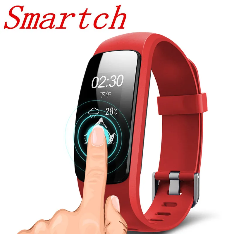 

Smartch ID107 Plus HR Bluetooth Smart Bracelet Heart Rate Monitor Multi sports Cardio Fitness Guided Breathing Tracker
