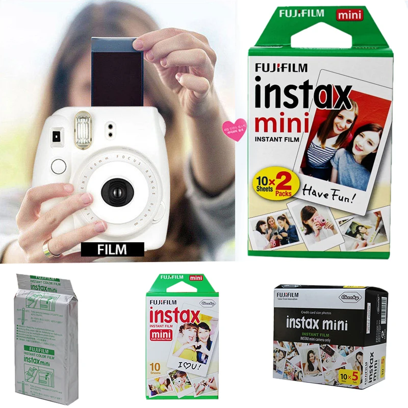 Fujifilm Instax Mini фильм белый край Фотобумага s для Камера мини 8/7 S/25/70/90 Фотоаппарат моментальной печати смешные мини-фильм Фотобумага