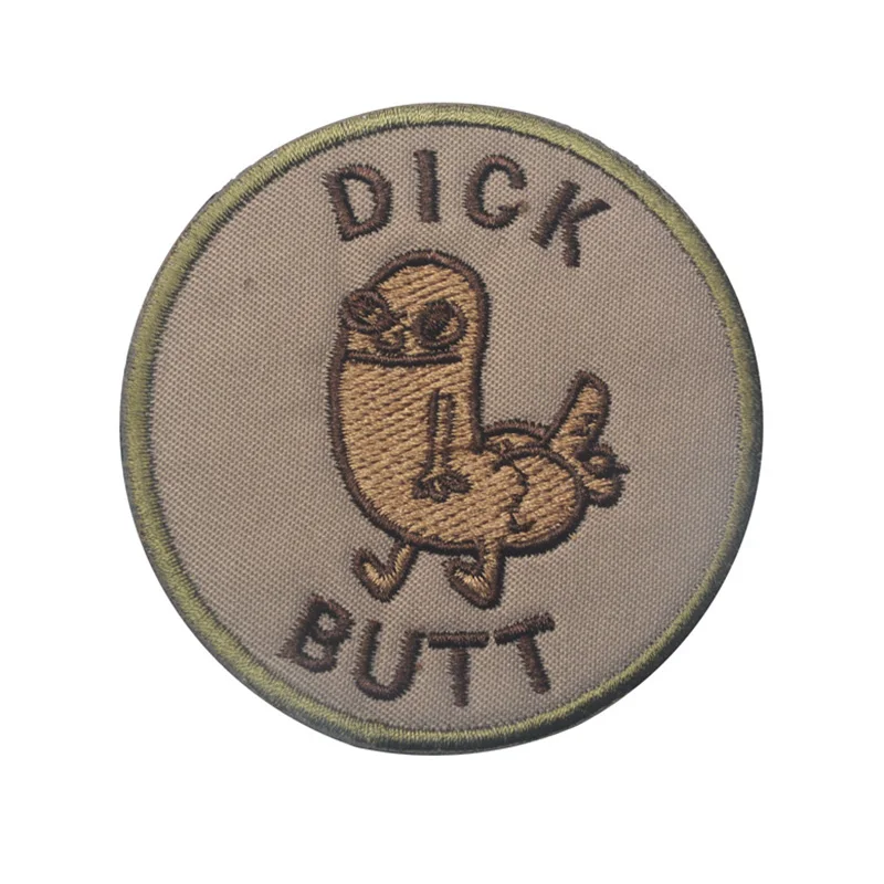 

DICK BUTT Tactical Morale Patch Funny & Awesome American Bicycle Motorcycle Badge 3D Embroidered Hook & Loop Decorative Patch