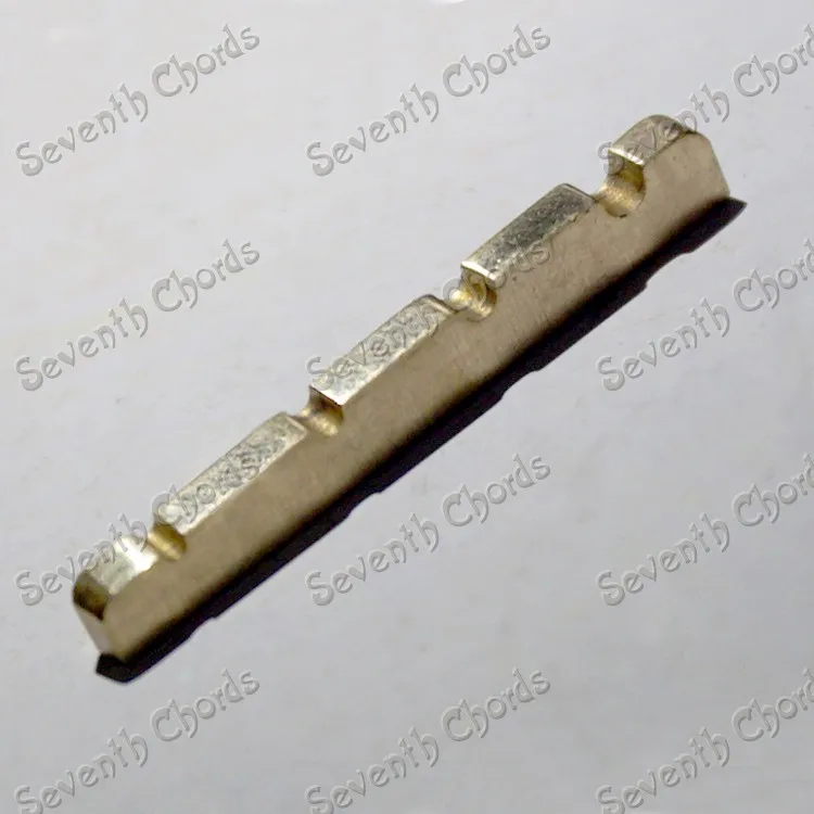 4 String Slotted Brass Nut For Electric Bass Replacement.size 42 X 3 X