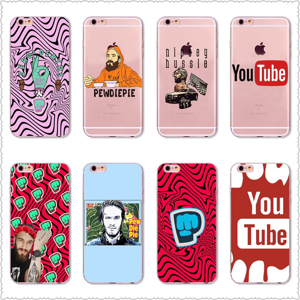 Youtube pewdiepie чехол для iPhone X XS Max XR 8 SamsungS7 S8 S9 силиконовые Felix арвид УНЧ Kjellberg |