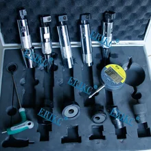 ERIKC common rail injector shims Lift measuring instrument E1024007, injector nozzle washer space testing tools sets
