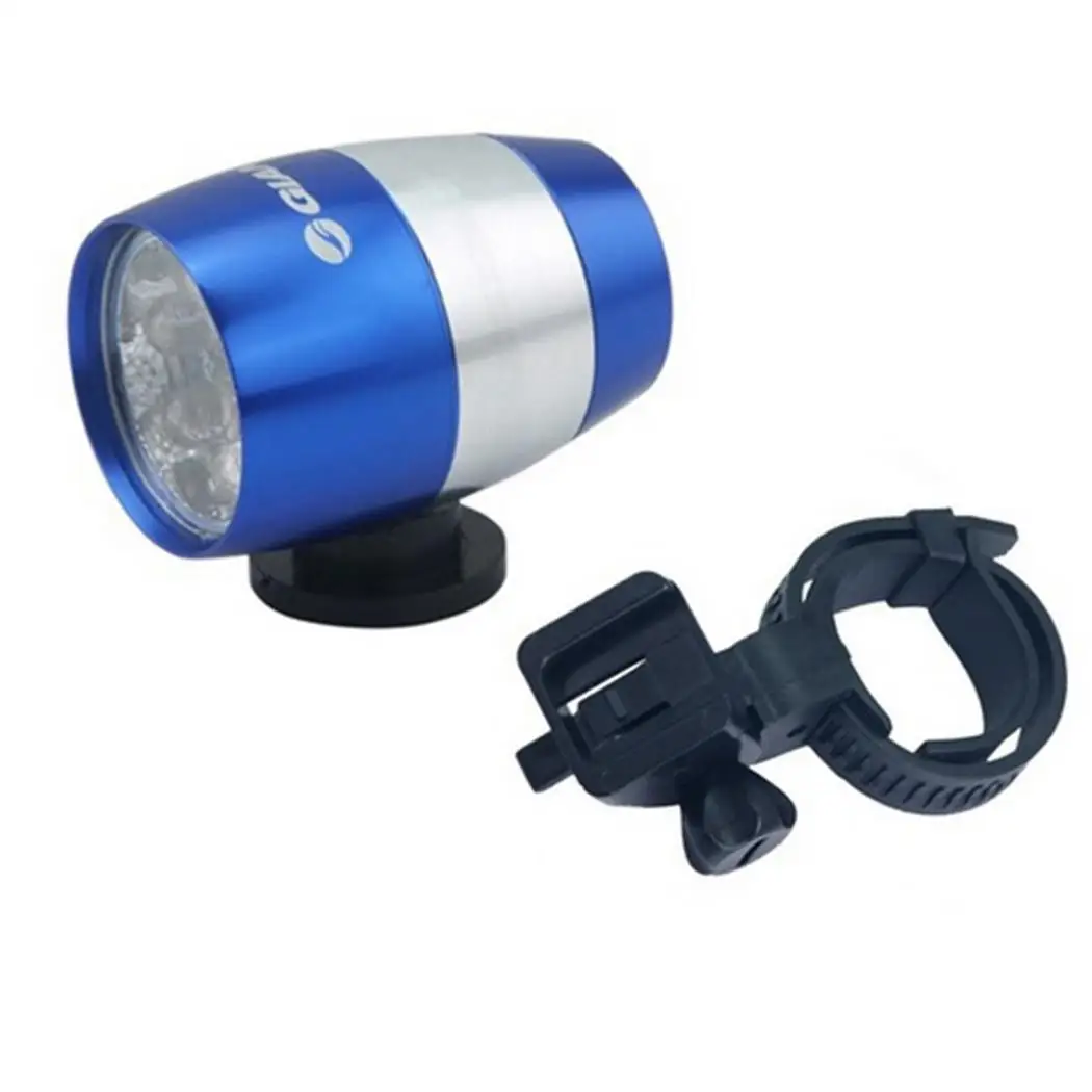 Discount Bicycle Lights Waterproof Ultra Bright 6 LED Bicycle Bike Front Head Light Aluminium Alloy Mini Safety Cycling Flashlight Lights 4