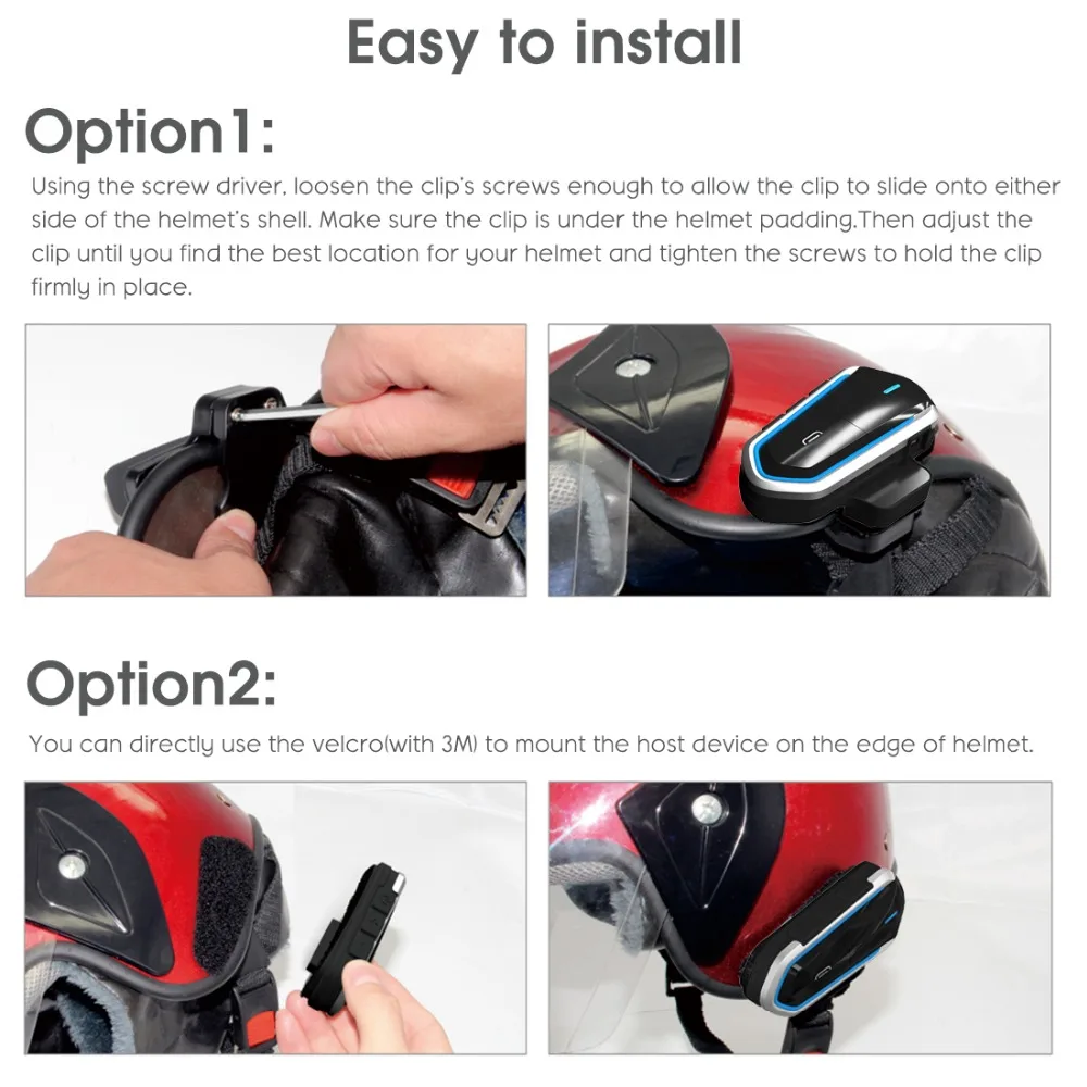 E5682 Motorcycle Bluetooth Helmet Headset (8)